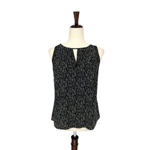 Greylin Keyhole Silk Sleeveless Blouse | Extra Small